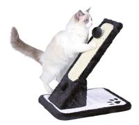 Griffoir pour chat en peluche/tapis en sisal Trixie Noir TU