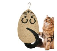 Griffoir pour chat - En sisal naturel - Forme de souris résistante à l'usure - Tapis à gratter qui sert de protection de meubles, pour les chatons de petite, moyenne et grande taille pour jouer, se