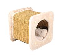 Griffoir pour chat en tunnel Duvoplus Square Beige 30x30x28 cm