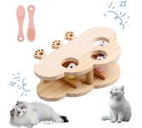 Griffoir pour chat et jouet interactif - Design Whack-a-Mole pour chats adultes d'intérieur - 3 en 1 amusant et engagement