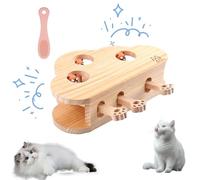 Griffoir pour chat et jouet interactif - Design Whack-a-Mole pour chats adultes d'intérieur - 3 en 1 amusant et engagement