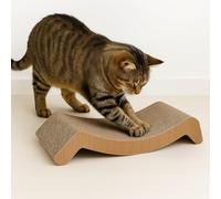 Griffoir pour Chat - Flamingo Wiski Brun - 44,5x20,5x8 cm - avec Herbe à Chat - utilisable des Deux côtés