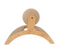 Griffoir pour Chat Forme Pont Arche Jouet de Soin des Griffes | Arbre à Chat avec Boule Sisal Rotative pour Intérieur Salon Coin Appartement Zone Animaux