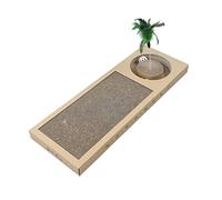 Griffoir pour Chat Grattoir Chat Pattes De Meulage Broyeur De Papier Ondulé Chat Planche À Gratter Costume Une Pièce Jouet De Plume De Chat pour Jouet D'entraînement De Chat D'intérieur Grattoir Chat