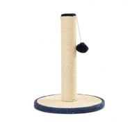 Griffoir pour Chat Griffoir Colonne Poteau Jouet à Balle avec Base Stable en Panneau Composite Structure Solide Économie, Bleu Clair, Style to 1