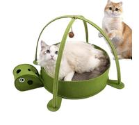Griffoir pour Chat,Griffoir en Carton Grand Lit pour Chat | Jouet en Forme De Tortue pour Exercice Physique Compagnon D'Intérieur
