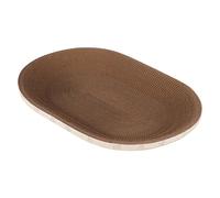 Griffoir pour chat - Griffoir pour chat en carton | Lit à gratter ovale respirant | Chaise longue de jeu pour chatons | Cage de sol d'angle de salon d'intérieur, jouet de meulage de griffes, confortab