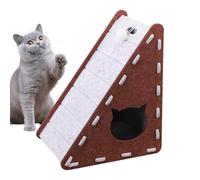 Griffoir pour Chat, griffoir Triangulaire en Feutre - Tapis d'escalade Semi-fermé, Fournitures pour Animaux de Compagnie pour l'entraînement des Chatons, l'affûtage des Griffes, Les Jeux