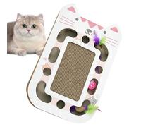 Griffoir pour chat horizontal multifonctionnel, accessoire réutilisable pour animal de compagnie, design robuste et peu encombrant pour la maison, l'appartement, le salon, le balcon, 44 x 28 x 5 cm