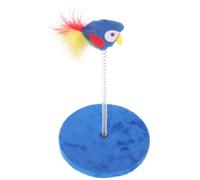 Griffoir pour Chat Interactif en Plastique Bleu, Exercice Intérieur | Chats D’intérieur, Usage Maison Quand le Maître S’absente, Format Compact, Couleur Vive