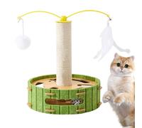 Griffoir pour Chat, Jeu D'Enrichissement avec Piste À Balle, Griffoir Vertical avec Jouets, pour Maison Salon Chambre Cuisine Porche Balcon Entrée Appartement Coin Zone De Jeu Zone De Détente