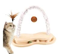 Griffoir pour chat - Jouet à griffer pour chat | Arche à chat en bois | Planche à gratter pour chats d'intérieur et petits chiens se reposant, jouet de fiançailles pour animaux de compagnie avec