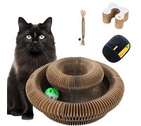 Griffoir pour Chat, Jouet Pelzfreunde Cat Swirl avec Balle, griffoir Magic Organ pour Chat, pour l'intérieur et l'extérieur (A, 1Pcs)