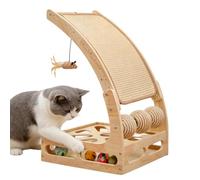 Griffoir pour Chat | Jouets d'escalade avec Parcours à Billes | Tapis de grattage Vertical | pour Salon, Appartement, Coin Chambre