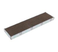 Kerbl Pet Planche à gratter pour Chats Flat, en Carton ondulé recyclé, avec Impression Florale décorative, Sac Catnip Inclus, Soin des Griffes, Coloré, 46x12x3 cm