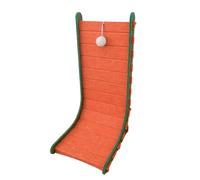 Griffoir pour Chat L-Forme Verticale Feutre, 60cm/65cm Deux Hauteurs Grattoir Chat, sans Poussiere Protection Meuble (Orange, 45L*35W*65H Cm)