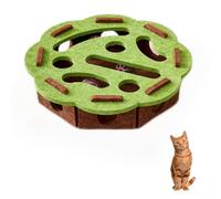 Griffoir pour Chat, Lime à Ongles, avec Clochette, Alternative sans Stress aux tondeuses et Meuleuses, pour Chats d'intérieur Qui se grattent et chassent, Labyrinthe en Feutre (Circle 1)