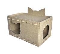 Griffoir pour chat - Lit cachette en feutre pour chaton | Puzzle double couche pour le camping, la maison, l'appartement