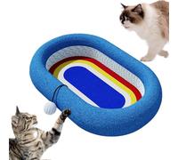 Griffoir pour Chat,Lit De Jouets Interactifs en Sisal,Nid De Griffoir Rond pour Chat - pour Petit Moyen Chambre Balcon Maison Voyage Salon Intérieur Extérieur Quotidien Toutes Saisons