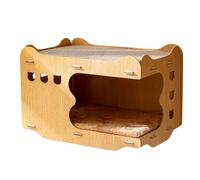 Griffoir pour chat, matériaux recyclés naturels sans danger pour les | Lit pour chat recyclable 2 en 1 - Fournitures pour animaux domestiques - Texture ondulée naturelle recy Recharge