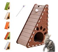 Griffoir pour Chat Mellowkin, griffoir Vertical Triangulaire intégré, griffoir en Feutre résistant à l'usure et Anti-Chute pour Chats d'intérieur, protège Les Meubles (A)