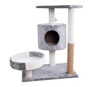 Griffoir pour chat multicouche en peluche - Tour d'escalade pour chat d'intérieur - Convient pour les chats d'intérieur pour grimper et se reposer - Plusieurs couleurs - Lit pour chat en peluche A, 30