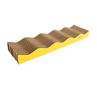 Griffoir pour chat ondulé Duvoplus Wayne Jaune 44x11x4 cm