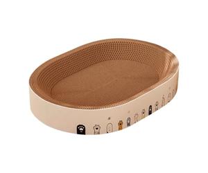Griffoir pour chat - Papier 50 x 36 x 10 cm | Lit de repos interactif pour chats avec design robuste et espace de jeu, griffoir pour | Protection des meubles