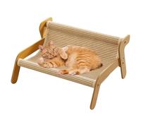 Griffoir pour chat - Planche à griffer pour chat | Canapé à griffe pour chaton | Grattoir confortable en bois de sisal multifonction pour protéger les meubles et les animaux de compagnie ennuyés