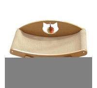 Griffoir pour Chat | Plateau Grattoir avec Couchette pour Chat | Fauteuil Relax Griffoir en Sisal Panier pour Chiot Protecteur de Meubles Canapé Lit Sol Intérieur pour Chien