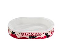 Griffoir pour Chat Plateau Grattoir Lit Chat Panneau Grattage Canapé Grattant Berceau Ovale en Carton Rigide Texturé pour Soins des Griffes et Détente, 65 45 9 Cm