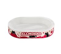 Griffoir pour Chat Plateau Grattoir Lit Chat Panneau Grattage Canapé Grattant Berceau Ovale en Carton Rigide Texturé pour Soins des Griffes et Détente, 55 40 9 Cm