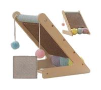 Griffoir pour Chat | Protecteur de Meubles interactif avec balles | Poteau griffoir avec Coussin à griffer | pour enrichissement Anti-Ennui, intérieur, Protection Coin, lit, canapé, Tapis,