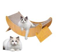 Griffoir pour chat - Rampe incurvée pour chat - Rampe à griffer interactive pour chat - Jouet respirant pour l'ennui des chats d'intérieur