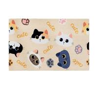 Griffoir pour chat - Tapis à gratter autocollant découpable - Jouet à gratter mignon pour chaton - Tapis à gratter polyvalent pour faire les griffes, jouer, R
