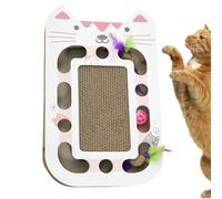 Griffoir pour chat, tapis à gratter horizontal multifonctionnel, chaise longue en carton ondulé réutilisable, mobilier pour maison, appartement, salon, balcon, 44 x 28 x 5 cm