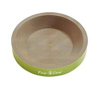 Griffoir pour chat | Tapis à gratter rond ondulé pour chat - Longue durée de vie - Fournitures pour animaux domestiques - Lit de salon recyclé pour chats