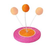 Griffoir Pour Chat Tapis de Interactif avec Balle en Sisal