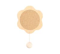 Griffoir pour chat, tapis en sisal, protection de meubles, design robuste à suspendre, jouet interactif, compact et élégant, idéal pour une utilisation en intérieur, 27 x 30 cm, couleur beige, 1 pièce