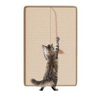 Griffoir pour Chat Tapis Protecteur de Meubles en Sisal | Panneau à Griffes Vertical avec Jouet à Balle pour Chat Pour Mur, Coin, Canapé - Divertissement Pour Animaux D'Intérieur