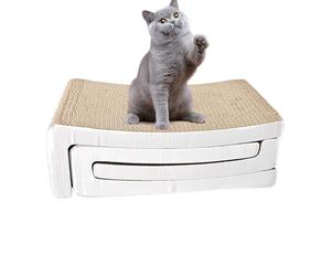 Griffoir pour chat - Tapis résistant aux couches ondulées renforcées, structure de positionnement facile, fonction d'implication amusante | pour chats pour usage intérieur, escalade, G