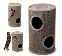 Flamingo Rayer Ton Greta Gris pour Chats Avec Cachette Et Tapis à Gratter Sisal