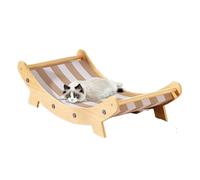 Griffoir pour chaton avec motif hamac, chaise longue d'angle pour salon, balcon, lit multifonction 14 x 54 x 25,6 cm