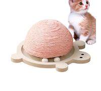 Griffoir pour chaton - Griffoir pour chat, en forme de tortue en sisal | Demi-griffoir en sisal résistant à l'usure résistant aux rayures avec boules en bois roulantes, boule à gratter demi-sphère