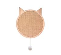 Griffoir Pour Chats Chat Scratcher Board Sisal Bite Toys Belle Forme De Griffe De Chat Griffe De Meulage Boules De Fourrure Douce Avec Ventouse Sur Le Dos Planche À Gratter Pour Chats(41*39cm)