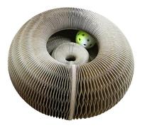 Griffoir pour chats - Design pont polyvalent jouet interactif | Durable résistant à morsures en carton ondulé Grattoir | Outil d'exercice psychophysique chat intérieur, couleur balle aléatoire