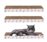 Griffoir pour Chats d'Intérieur - Tapis À Griffures pour Chats,Carton Ondulé 3 Jouets Chaton Anti-Rayure Équilibre Santé Réduction Ennui Loisirs