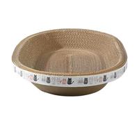 Griffoir pour Chats | Griffoir Ovale en Carton Haute Densité | Griffoir Et Chaise Longue Durables pour Chats D'intérieur, pour Dormir, Se Reposer Et Soigner Leurs Griffes