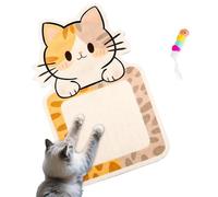 Griffoir pour chats | Griffoir pour chat avec jouet - Jouet autocollant pour chaton - Montage mural - Protection de meubles - Exercices d'escalade