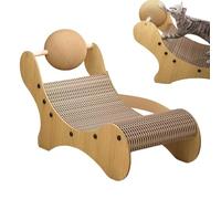 Griffoir pour chats | Jouet à boule sisal rotatif en carton | Tapis à rayures pour chats - pour meubles de maison plancher intérieur extérieur salon chambre coin